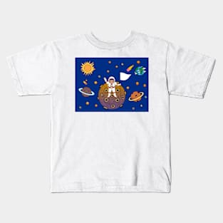 Metaverse Virtual Reality Astronaut Space Universe Kids T-Shirt